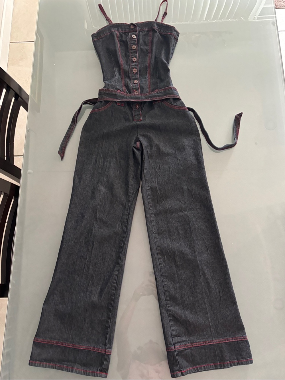 Bisou Bisou Vintage Denim Jumpsuit